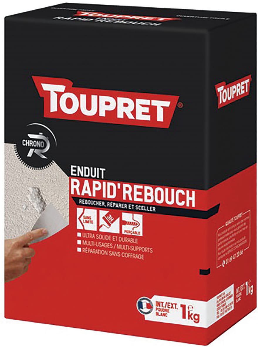 Enduit Rebouch Rapid Poudre Kg Spatu Toupret Manutan Fr