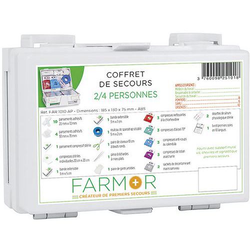 Coffret De Secours 4 Personnes FARMOR Manutan Fr