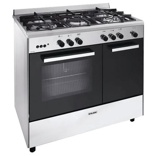 Cuisinière butanette GLEM GA960PCGIX 90 cm Inox Manutan fr