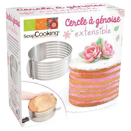 Cercle à génoise extensible de 16 à 20 cm Scrapcooking Manutan fr