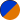 Bleu/orange