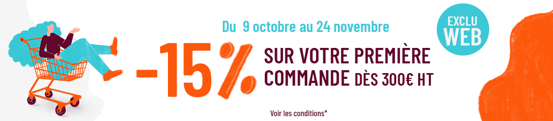 -15% sur votre première commande