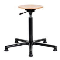 Tabouret Natur assise réglable basse sur roulettes - Sofame