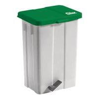 POUBELLE PEDALE 50 L COUV VERT - Gilac