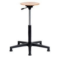 Tabouret Natur assise réglable haute sur patins - Sofame