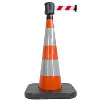 Cone de balisage avec base a lester orange - 4mx5cm - Viso