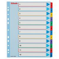 Intercalaire A4+ réinscriptible - Multicolore - Esselte