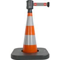 Cone de balisage avec base a lester orange - 2mx5cm - Viso