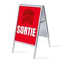 Stop-Trottoir A1 Ensemble Complet Sortir Rouge - Showdown Displays