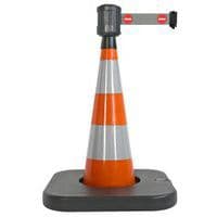 Cone de balisage avec base a lester orange - 4mx5cm - Viso