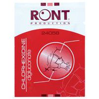 Lot de 100 serviettes de chlorhexidine 0,2% sachet-Ront