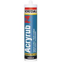 Mastic acrylique pour raccordement Acryrub F4 - Soudal