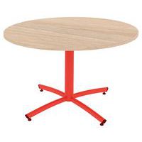 Table ronde Tamaris - Ø 80 cm - piétement socle carré - stratifié 