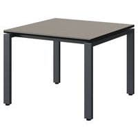 Table Malibu 80x80 cm pieds soudés stratifié chant surmoulé - Manutan Expert