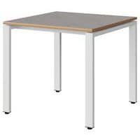 Table Malibu 80x80 cm pieds soudés - stratifié chant alaisé - Manutan Expert