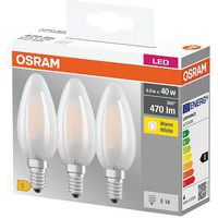 LED STANDARD FLA.E14 4W CHAUD BOITE X3 - OSRAM