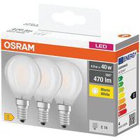 Led Standard Sph.E14 4W Chaud Boite X3 - Osram