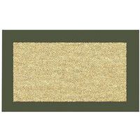 Tapis Coco Blanchi 40X70Cm Bord Kaki - Idmat