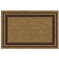 Tapis Coco Naturel 40X60Cm Bord Marron - Idmat