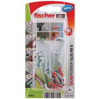 Cheville Duopower 5X25 Crochet Rd Bl8 - Fischer