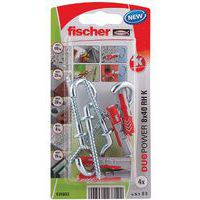 Cheville Duopower 8X40 Crochet Rd X4 - Fischer