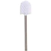 Brosse Wc Manche Inox Boule Blanche - Msv