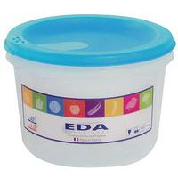 Boite Ronde 1L Naturel Couv.Turquoise - Eda