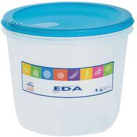 Boite Ronde 2L Naturel Couv.Turquoise - Eda