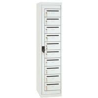 Armoire courrier 10 cases sur socle -  largeur 400 mm - Manutan Expert