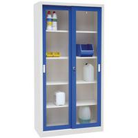 Armoire haute monobloc à vitrine - Largeur 1000 mm - Manutan Expert