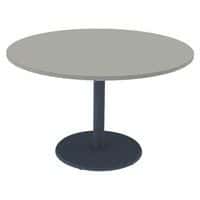 Table Menorca T6 ronde Ø120 cm plateau ép. 24 mm stratifié alaisé Mobidecor