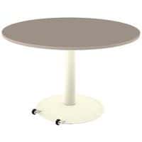 Table Mano mobile T6 ronde Ø120 cm plateau stratifié ABS Mobidecor