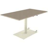 Table Mano mobile rectangulaire hauteur réglable plateau stratifié ABS Mobidecor