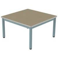 Table Carélie 80 x 80 cm 4 pieds stratifié polyuréthane Mobidecor