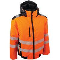 Blouson haute visibilite intemperies orange Type aviateur - Singer Safety