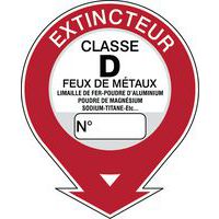 Panneau anti-incendie - Extincteur - Rigide