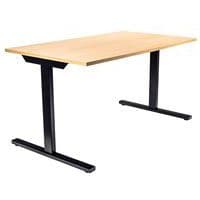 Bureau droit 140 cm pieds T Misao - Manutan Expert