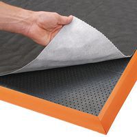 Tapis antifatigue noir et orange Sorb Stance™ 580 - Notrax