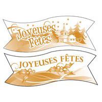 Décor comestible Joyeuses Fêtes_Matfer