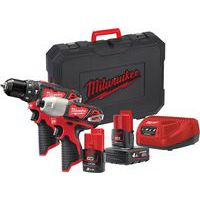 Pack 2 produits 12V compose de : M12 BPD-0 + M12 BID-0 - Milwaukee