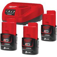 Pack 3 batteries M12 NRG-303 - Milwaukee