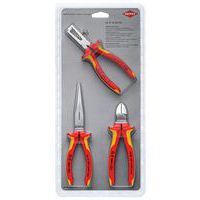 Jeu de 3 pinces isolées 1000V 70 06 160/11 06 160/26 16 200 - KNIPEX