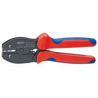 Pince à sertir brunie KNIPEX PreciForce® - gaines bi-matière 220 mm