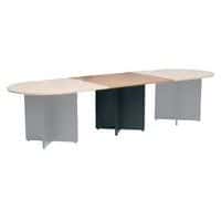 Extension rectangulaire  pour table modulaire ovale - Pied en croix