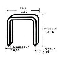 Boite de 5000 agrafes de 12 mm