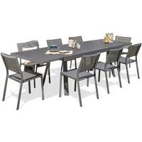 Table jardin Stockholm 300x96cm + 8 chaises - DcbGarden