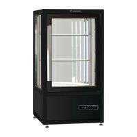 Vitrine de comptoir négative ventilée 120 L, tablettes-Musa 120 NV Tecfrigo