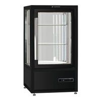 Vitrine comptoir positive ventilée 120 L,tablettes rotatives-Musa 120R Tecfrigo