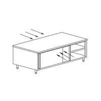 Meuble de rangement central 4 portes coulissantes gamme 700- MRT107/1 Tecnox