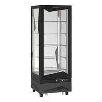 Vitrine verticale MARILYN, spéciale chocolat, 450L, tablettes en verre